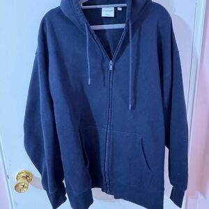 Aritzia Navy Boyfriend Sweatshirt Size L